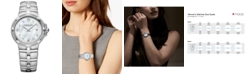 Raymond Weil Women's Swiss Parsifal Diamond-Accent Stainless Steel Bracelet Watch 30mm